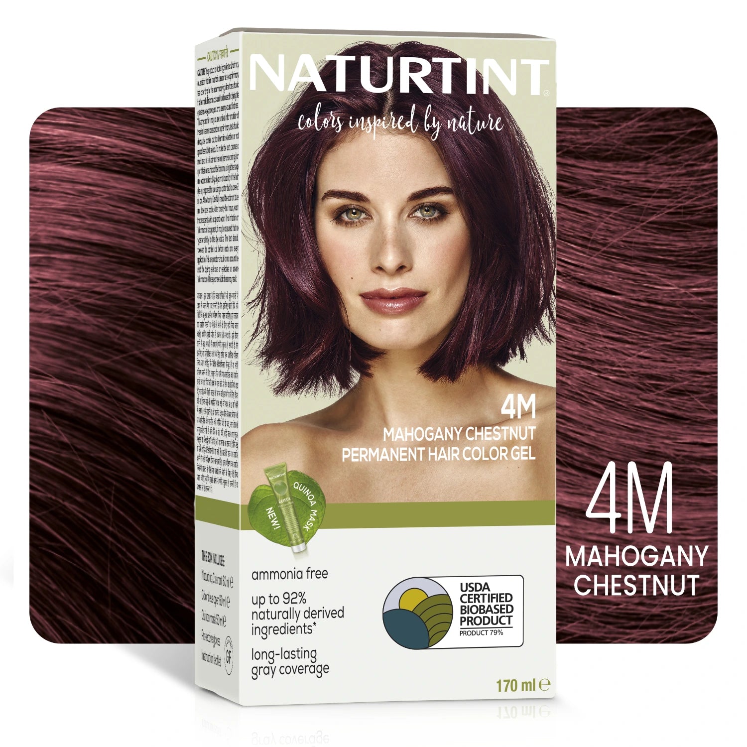 4M Mahogany Chestnut | Naturtint Permanent Hair Colour