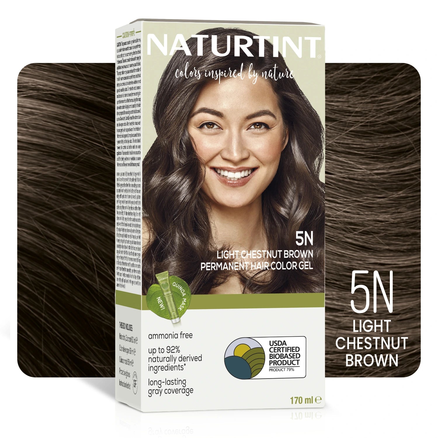Light Chestnut Brown Hair Color Chart Hair Dye 5N LIGHT CHESTNUT