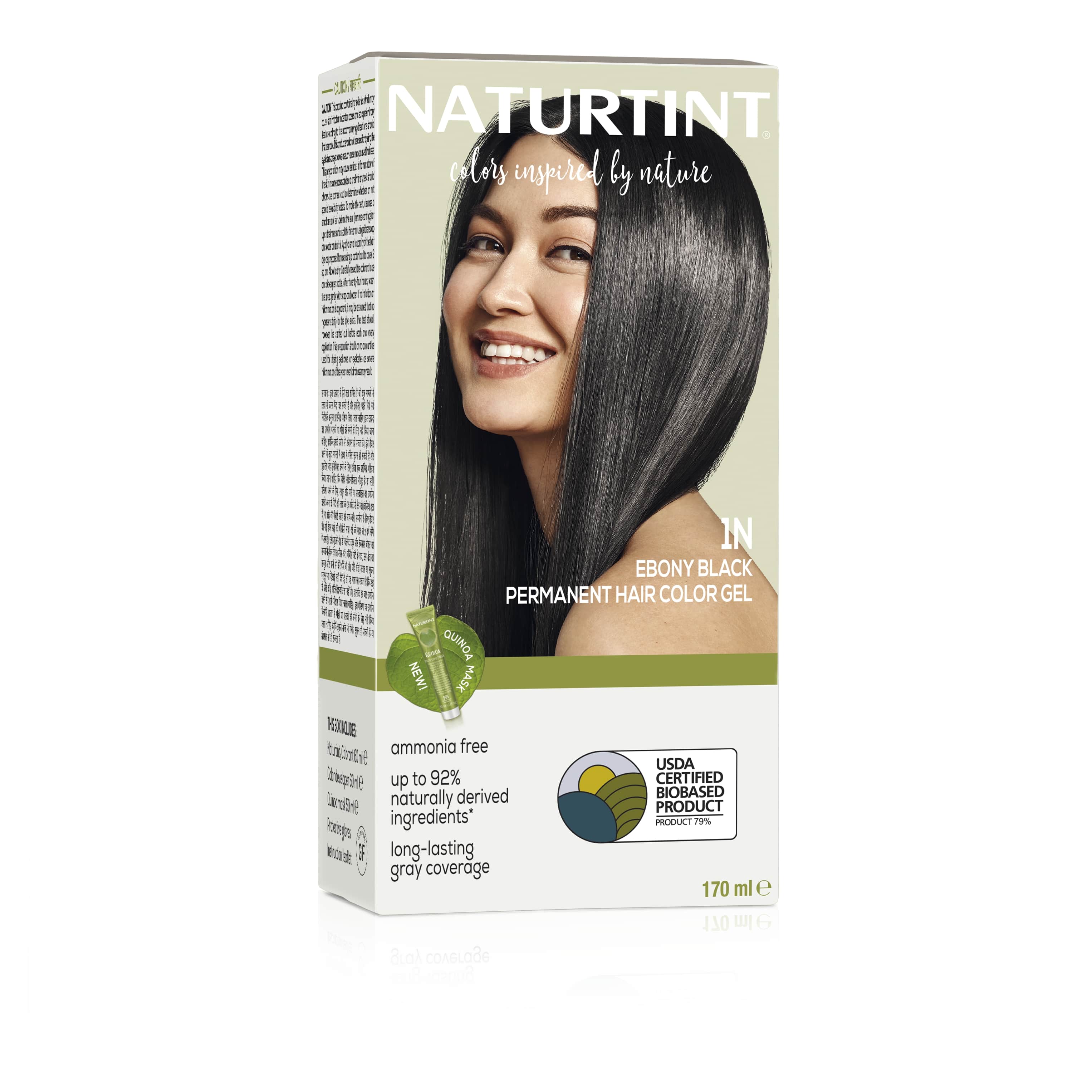 Naturtint Permanent Hair Colour 1N Ebony Black